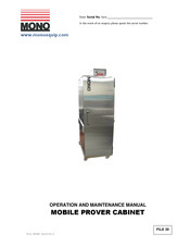 Mono Equipment FG132 Operation And Maintenance Manual