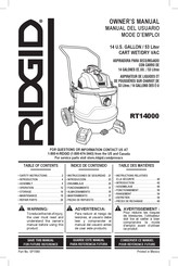 Emerson RIDGID RT14000 Owner's Manual
