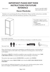 John Lewis Devon Wardrobe Instructions Manual