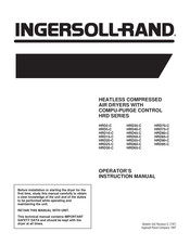 Ingersoll-Rand HRD5-C Operator's Instruction Manual