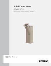 Siemens SITRANS WF100 Operating Instructions Manual