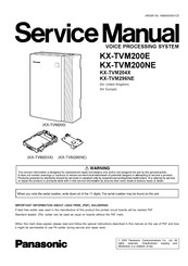Panasonic KX-TVM200E Service Manual
