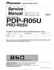 Pioneer Pro R05u Manuals Manualslib