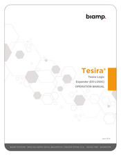 Biamp Tesira EX-LOGIC Operation Manual