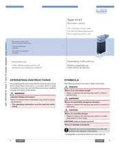 Burkert 0127 Operating Instructions Manual