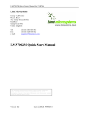 Lime Microsystems EVB7 Quick Start Manual