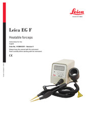 Leica EG F Instructions For Use Manual