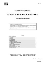 Toshiba teli CS5270BP Instruction Manual