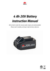 NOCRY NBP4.0Ah 20V Instruction Manual