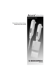 socorex Acura electro 955 Operating Instructions Manual