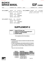 Sony Trinitron KV-L34MF-1 Service Manual