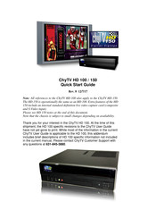 ChyTV Hd-100 Quick Start Manual