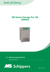 MS Schippers Pro 150 Operating Instructions Manual