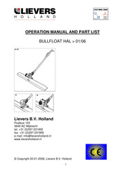 Lievers HAL B Honda Operation Manual
