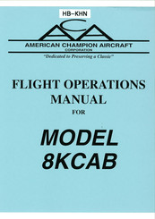 ACA 8KCAB 2003 Flight Operations Manual