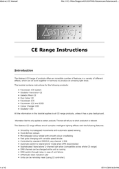 Sabre Abstract Futurescan 3CE Manual