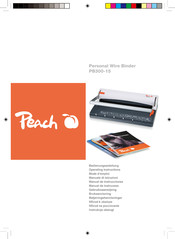 Peach PB300-15 Operation Instructions Manual