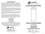 Guardian RH3200 Use & Care Instructions Manual