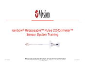 Masimo rainbow ReSposable Pulse CO-Oximeter Training Manual