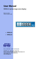 RADWAG WWG-2 Series User Manual