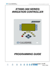 Calsense ET2000 Programming Manual