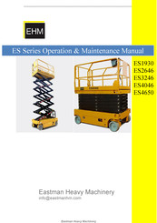 EASTMAN ES1930 Operation & Maintenance Manual