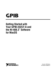 National Instruments GPIB-232CT-A IBCL EPROM Getting Started