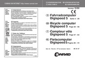 Conrad Digispeed 5 Operating Instructions Manual