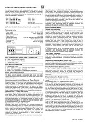 Seav LR 2200/M Instruction Manual