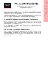 Fore Systems PCA-200EPC Quick Start Manual