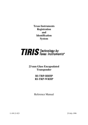 Texas Instruments TIRIS RI-TRP-RRHP Reference Manual