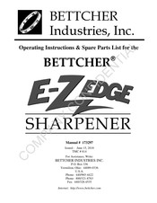 Bettcher E-Z EDGE Series Operating Instructions Manual