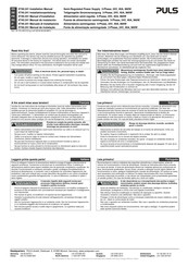 Puls XT40.241 Installation Manual