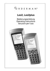 Orderman Leo2plus Operating Instructions Manual