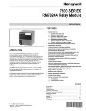 Honeywell RM7824A Product Data