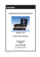 Hanatek AFT Operating Manual