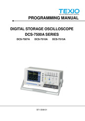 TEXIO DCS-7507A Programming Manual