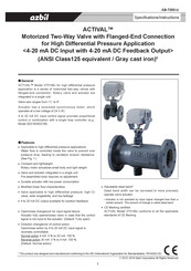 Azbil Actival VY5199J0151S-146 Specifications And Instructions