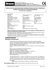 STRAXGAS Theme Plus Installation And Servicing Instructions