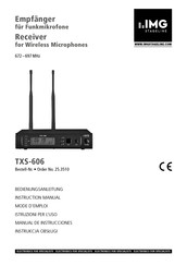 IMG STAGELINE TXS-606 Instruction Manual