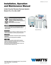 Watts 525 Manuals Manualslib