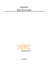 KBC ESUGS8-B Quick Start Manual