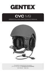 Gentex CVC M9 Operation And Maintenance Manual
