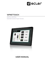 Ecler EclerNet WPNETTOUCH User Manual