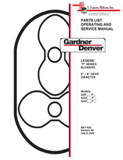Gardner Denver GAF P Series Operating And Service Manual