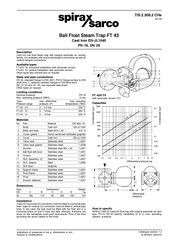 Spirax Sarco FT 43 Series Manual