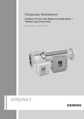 Siemens SITRANS FUT1010 Quick Start Manual