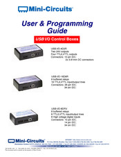 Mini-Circuits USB-I/O-16D8R User & Programming Manual