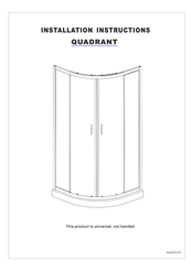 Plumbworld Quadrant Installation Instructions Manual