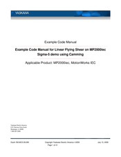 YASKAWA MotionWorks IEC Example Code Manual